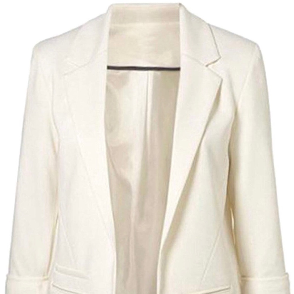 White boyfriend blazer